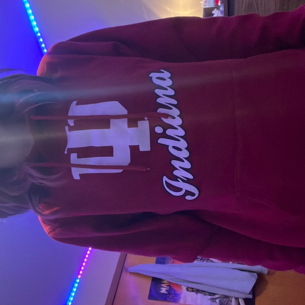 Indiana University hoodie red